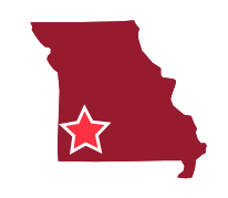 Map image of Southwest Missouri