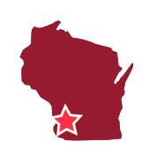 Map image of Southwest Wisconsin