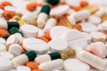 Pharmacies Stock photo of assorted pills and capsules