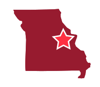 East Central Missouri Map image of East Central Missouri