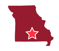 South Central Missouri Map image of South Central Missouri