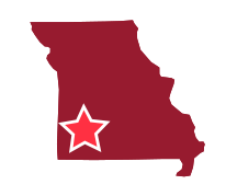 Southwest Missouri Map image of Southwest Missouri