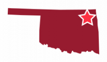 Map image of Northeast Oklahoma